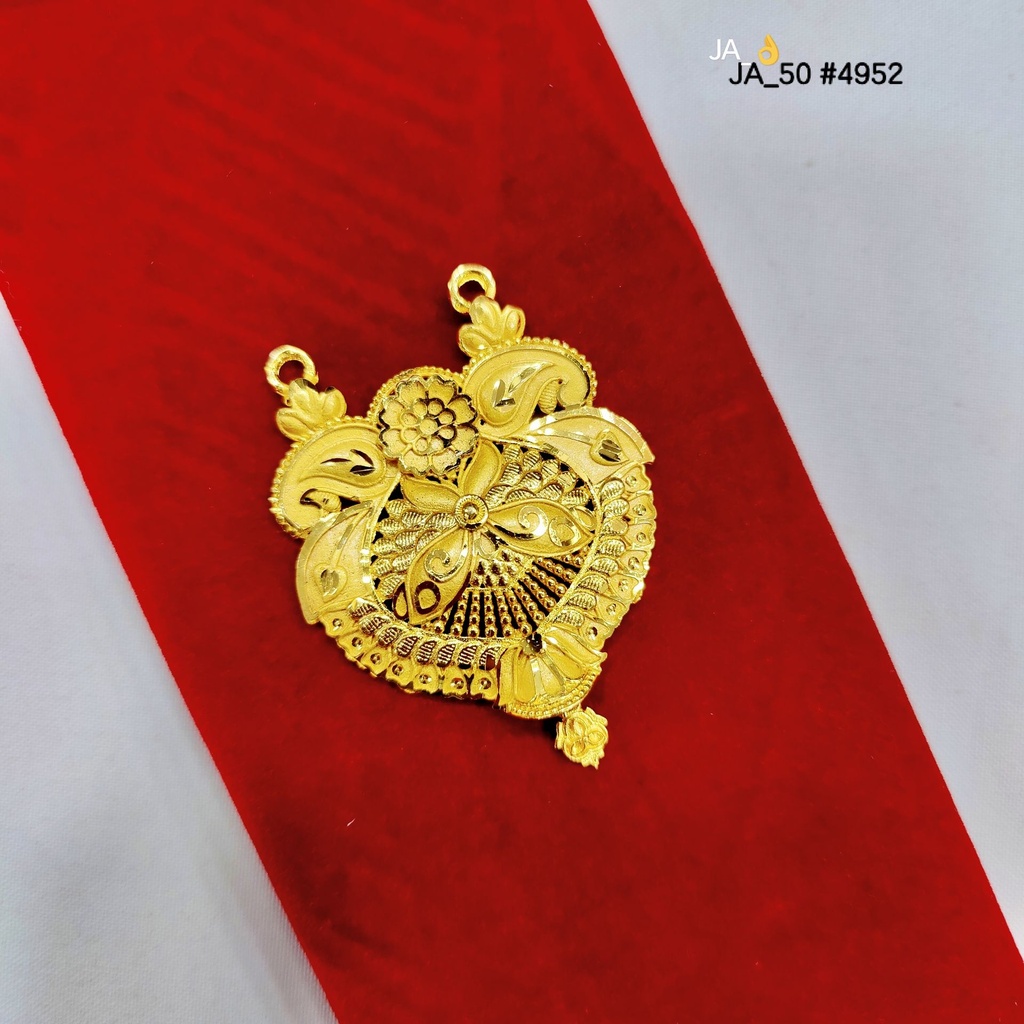 Gold Plated Traditional Floral Paisley Pendant DN-4952
