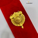 1 Gram Gold Plated Traditional Floral Pendant DN-4947
