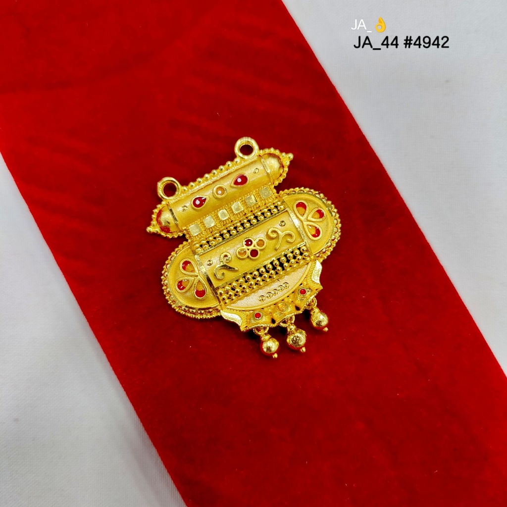 1 Gram Gold Plated Floral Traditional Pendant DN-4942