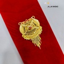 1 Gram Gold Plated Floral Traditional Pendant DN-4940