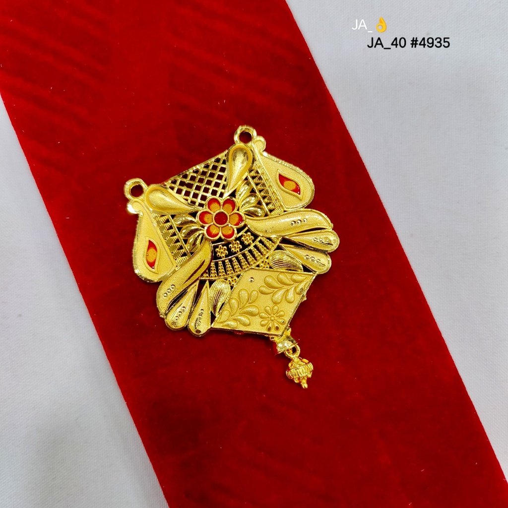 1 Gram Gold Plated Floral Pendant DN-4935