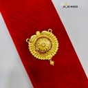 1 Gram Gold Plated Floral Round Pendant DN-4928