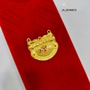 1 Gram Gold Plated Floral Paisley Traditional Pendant DN-4916