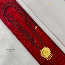 Elegant Floral Gold-Plated Mangalsutra DN-4917