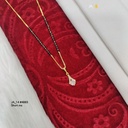 1 Gram Gold-Plated Short Mangalsutra DN-4883