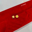 Elegant Gold-Plated Round Stud Earrings DN-5055