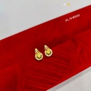 1 Gram Gold-Plated Floral Drop Earrings DN-5053
