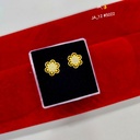 1 Gram Gold-Plated Stud Earrings DN-5022