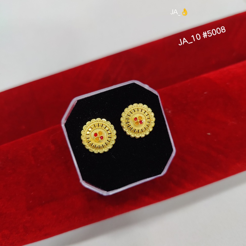 1 Gram Gold-Plated  Stud Earrings DN-5008