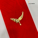 1 Gram Gold-Plated Peacock Floral Pendant DN-4978