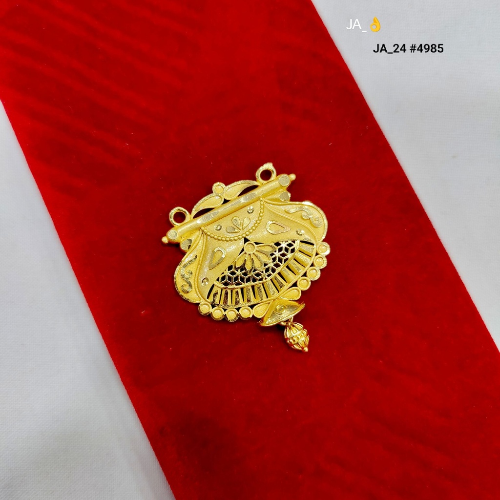 1 Gram Gold-Plated Traditional Designer Pendant DN-4985