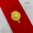 1 Gram Gold-Plated Round Floral Traditional Pendant DN-4994