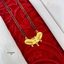 1 Gram Gold-Plated Traditional Mangalsutra Pendant Chain DN-5001