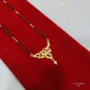Traditional Gold Mangalsutra Pendant Necklace – Leafy Vine Elegant Design DN-3022 "24"