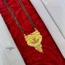 1 Gram Gold-Plated Traditional Floral Mangalsutra DN-5005