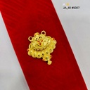 1 Gram Gold-Plated Traditional Floral Pendant DN-5007