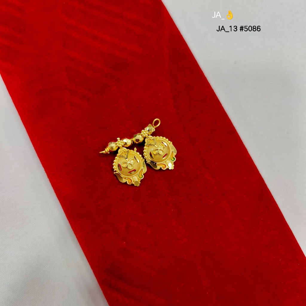 1 Gram Gold-Plated Traditional Floral Designer Pendent DN-5086
