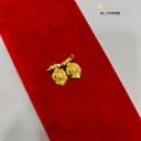 1 Gram Gold-Plated Traditional Floral Designer Pendent DN-5086
