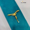 1 Gram Gold-Plated Floral Traditional Pendant DN-5088