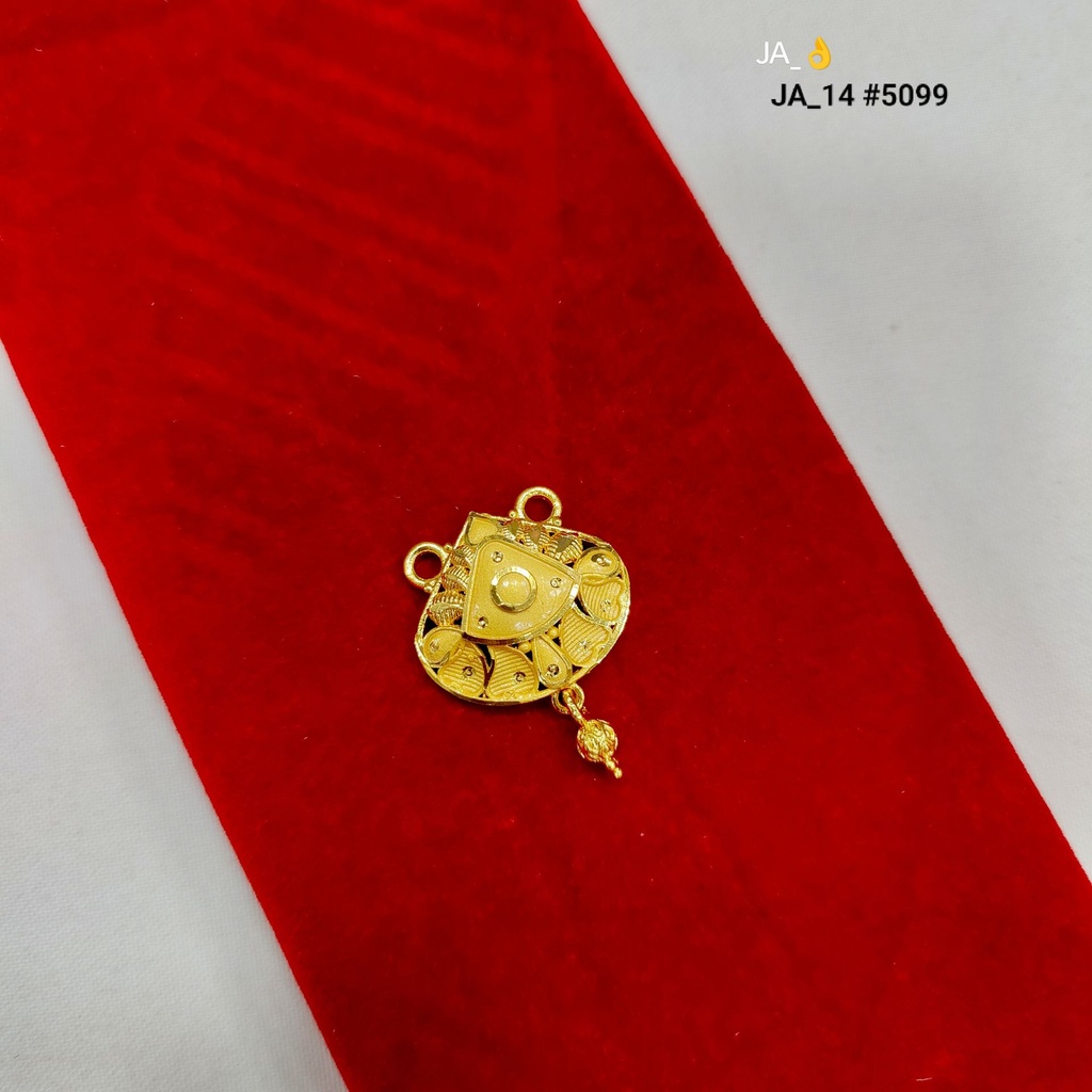 1 Gram Gold-Plated Traditional Layered Pendant DN-5099