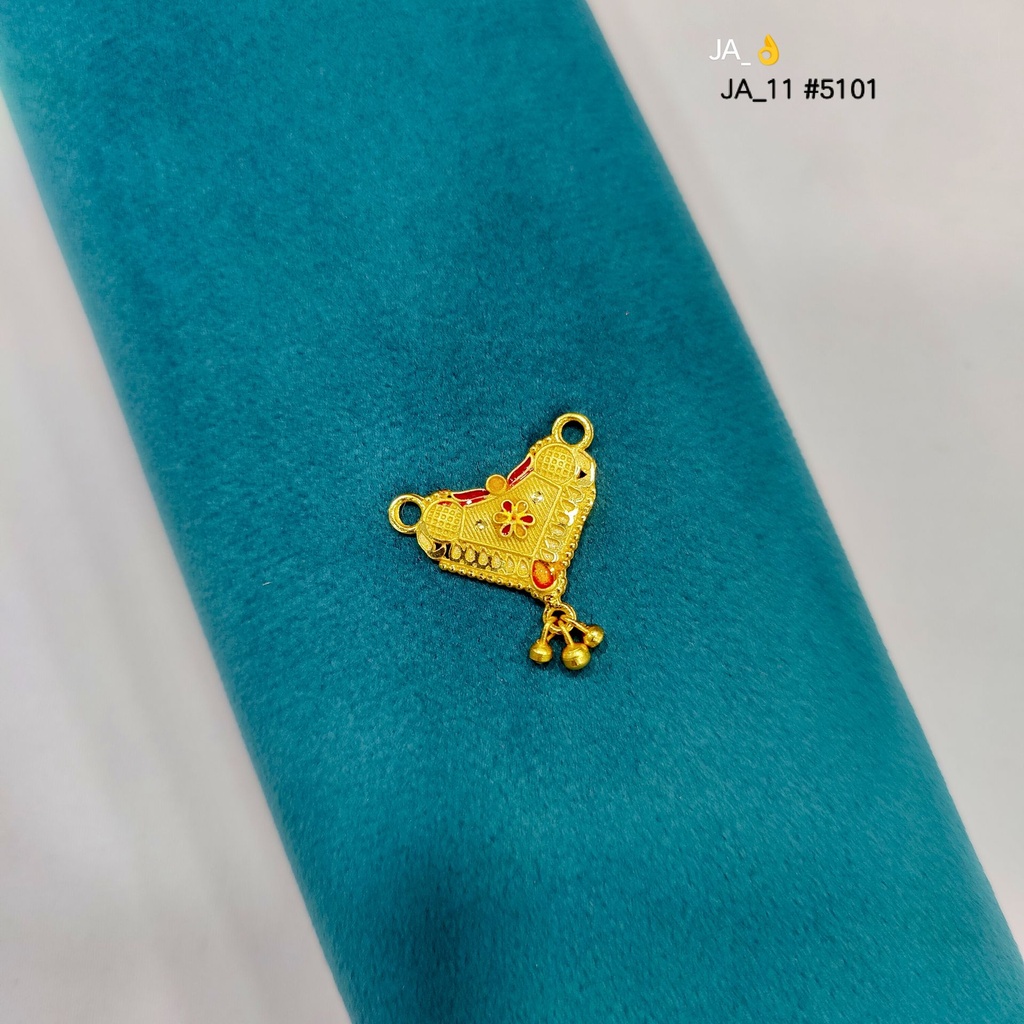 1 Gram Gold-Plated Floral Traditional Pendant DN-5101