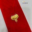 1 Gram Gold-Plated Traditional Red & Gold Pendant DN-5108