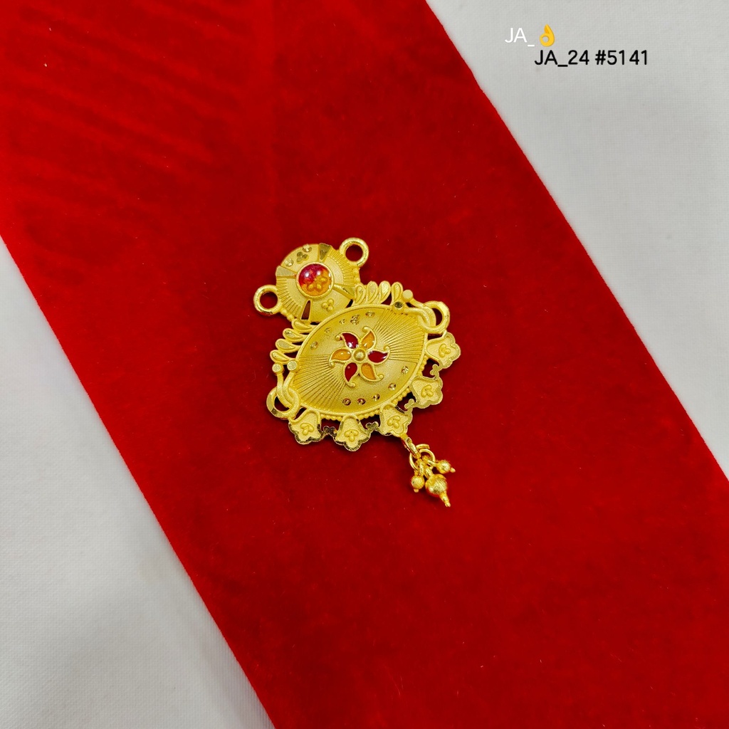 1 Gram Gold-Plated Floral Designer Pendant DN-5141