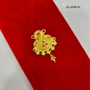 1 Gram Gold-Plated Floral Designer Pendant DN-5141