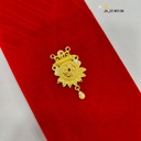 1 Gram Gold-Plated Floral Sunburst Pendant DN-5136