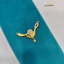 1 Gram Gold-Plated Floral Diamond-Cut Pendant DN-5134