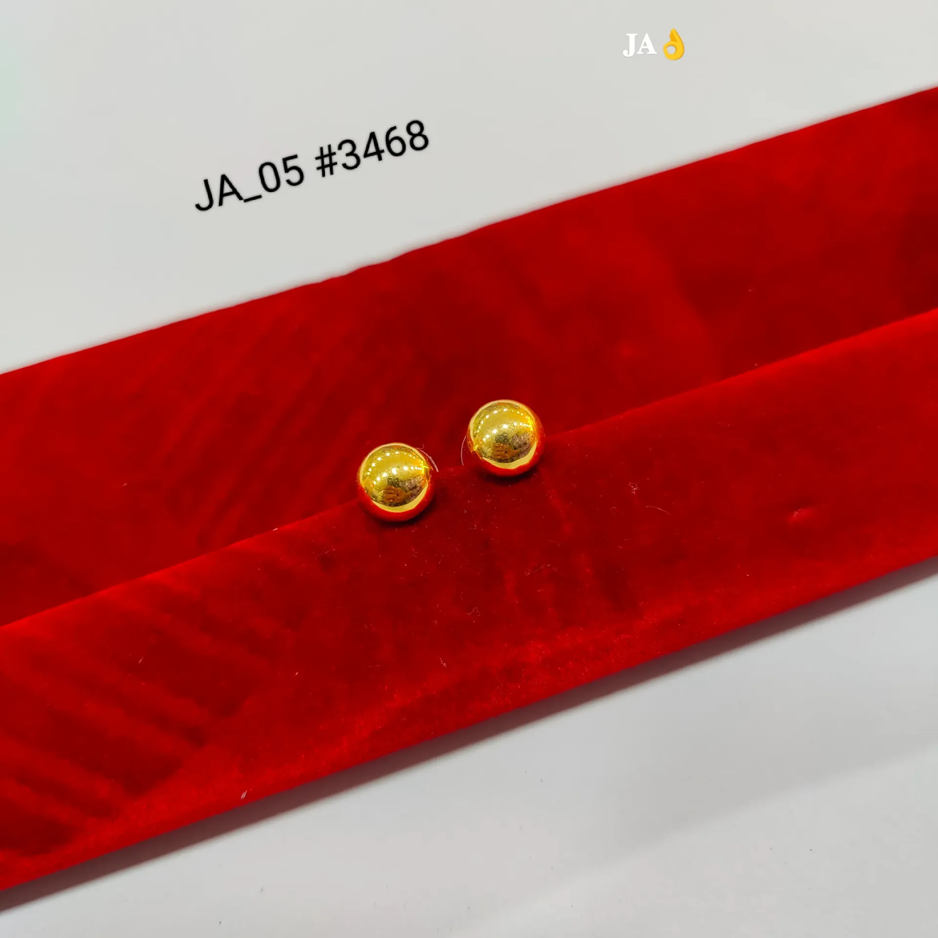 1 Gram Gold Plated Classic Ball Stud Earrings DN-3468