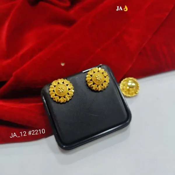 1 Gram Gold Plated Sunray Floral Stud Earrings DN-2210
