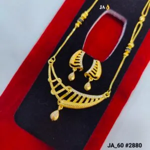 1 Gram Gold Plated Contemporary Designer Mangalsutra Set DN-2880