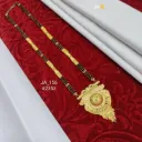 1 Gram Gold Plated Traditional Designer Mangalsutra DN-2353